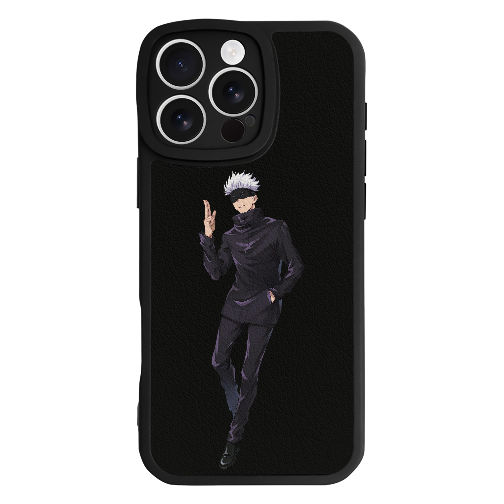 （画像用） 呪術廻戦 Jujutsu Kaisen 【iPhone 16シリーズ対応】シリコンスマホケース（レザー調） 材質：シリコン